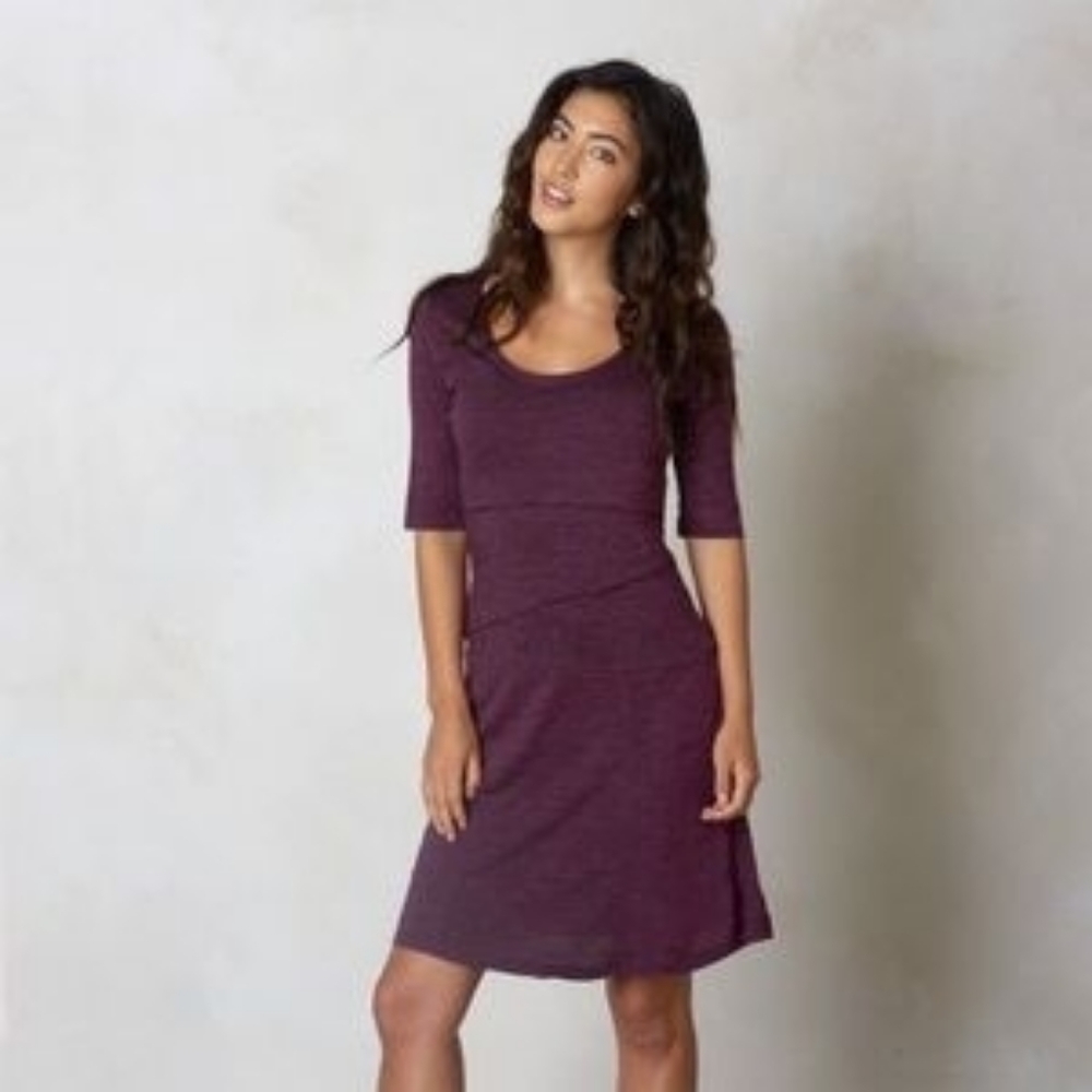Prana Abilene Black Wool Blend Dress XL Versatile